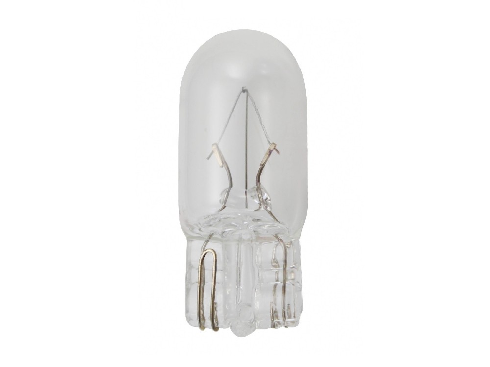 Lamps with glass wedge bases T10